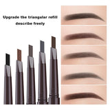 Waterproof Double-Headed Eyebrow Cosmetics Pencil 5 Colors Natural Long-Lasting Makeup Tattoo Paint for Eyebrows