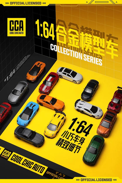 CCA MSZ 1:64 Porsche BMW AE86 Exquisite hanging model classic car static car model alloy die-casting car model collection toy