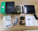 EU 4G Cellular 4MP 2K Battery Solar PIR Motion Activated Wildlife Hunting Trail Camera IP65 Outdoor Night Vision No Red Exposure
