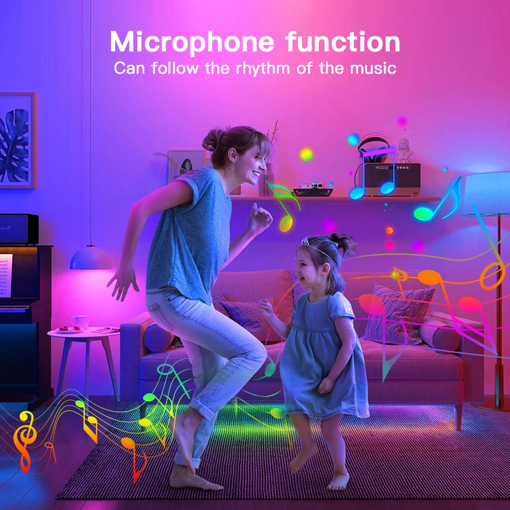 Controlador WLED ESP32 RGBIC COB LED Tira de luz Kit de cinta reactiva al sonido Música Sincronización Funciona con Alexa 24V 5 10 15 20 25 30 40 M