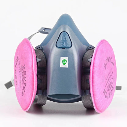 7502 Respirator Mask Protective Industry Painting Spray Dust Gas With 501 5N11 6001CN Chemcial Half Face