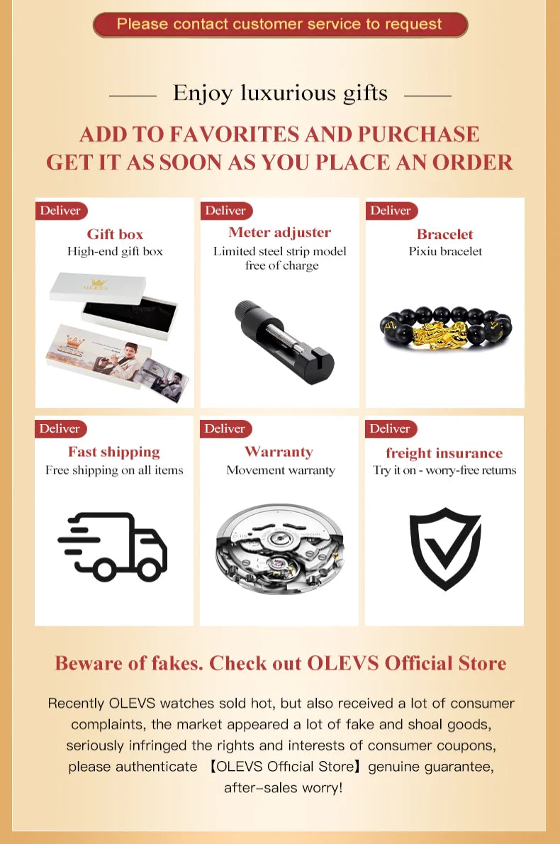 OLEVS Men's Watches Top Brand Luxury Original Waterproof Quartz Watch for Man Gold Skeleton Style 24 Hour Day Night New