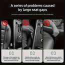 2pc Car Seat Gap Filler Organizer Pu Waterproof Car Seat Gap Plug Strip with 2 Grooves Seat Gap Storage Auto Interior Accessorie