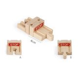 Wooden Train Track Toys Railway Rails Accessories Fit Thomas Train Road Connector Bridge Wood Railway Children Boy Christmas Gift