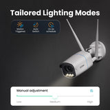 ZOSI C186A 4K 8MP/5MP Aurora Lux WiFi Camera True Full Color Night 2.4/5GHz WiFi AI Detection Outdoor HD CCTV Video Surveillance