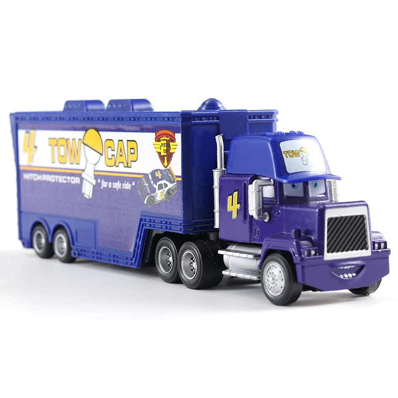 Disney Pixar Cars 2 3 Toys Lightning McQueen Truck Jackson Storm Uncle Mack 1:55 Diecast lorry trailer Model Child kids Gift