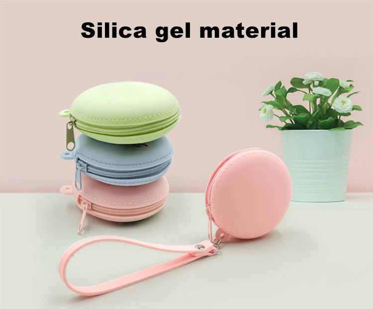Small Purse Silica gel Handbags For Women Round Shape Mini Luxury Designer Female Messenger Coin Purse