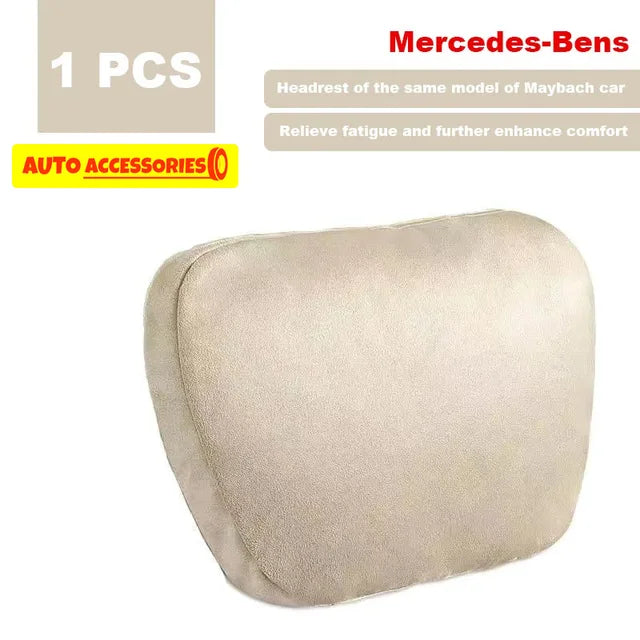 Reposacabezas ajustable con soporte para el cuello, diseño Maybach, Clase S, suave, universal, cojín de descanso, alta calidad 
