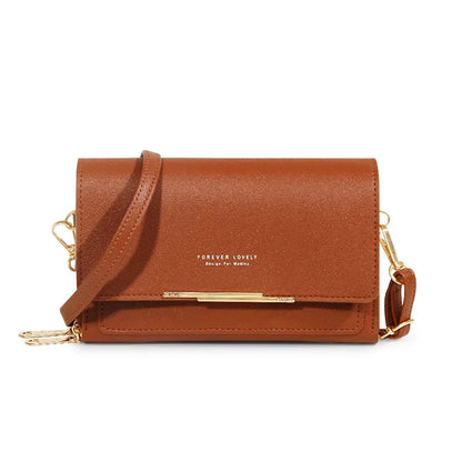 Nuevos bolsos de piel sintética para mujer, multifuncionales, de gran capacidad, tipo bandolera, a la moda, para teléfono