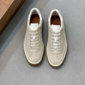 Classic Leisure Sport Board Shoes Men's Couple British Simple Match Dequn White Shoes Flat Heel Breathable Cement Ground