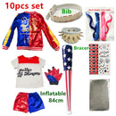 Harley Costumes Cosplay Suicide Harleen Quinzel Kids Girls Quinn Squad T Shirt Joker Jacket Halloween Costume