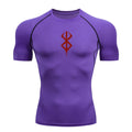 Camiseta deportiva de verano de secado rápido para hombre, camiseta de compresión de manga corta de segunda piel para gimnasio, entrenamiento, fitness, correr, ropa para hombre