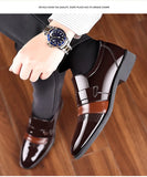 Luxury Men's Leather Shoes Retro Carved Lace-up Brogue Oxford Wedding Men Dress Shoes Male Formal Business Gentleman Office Shoes