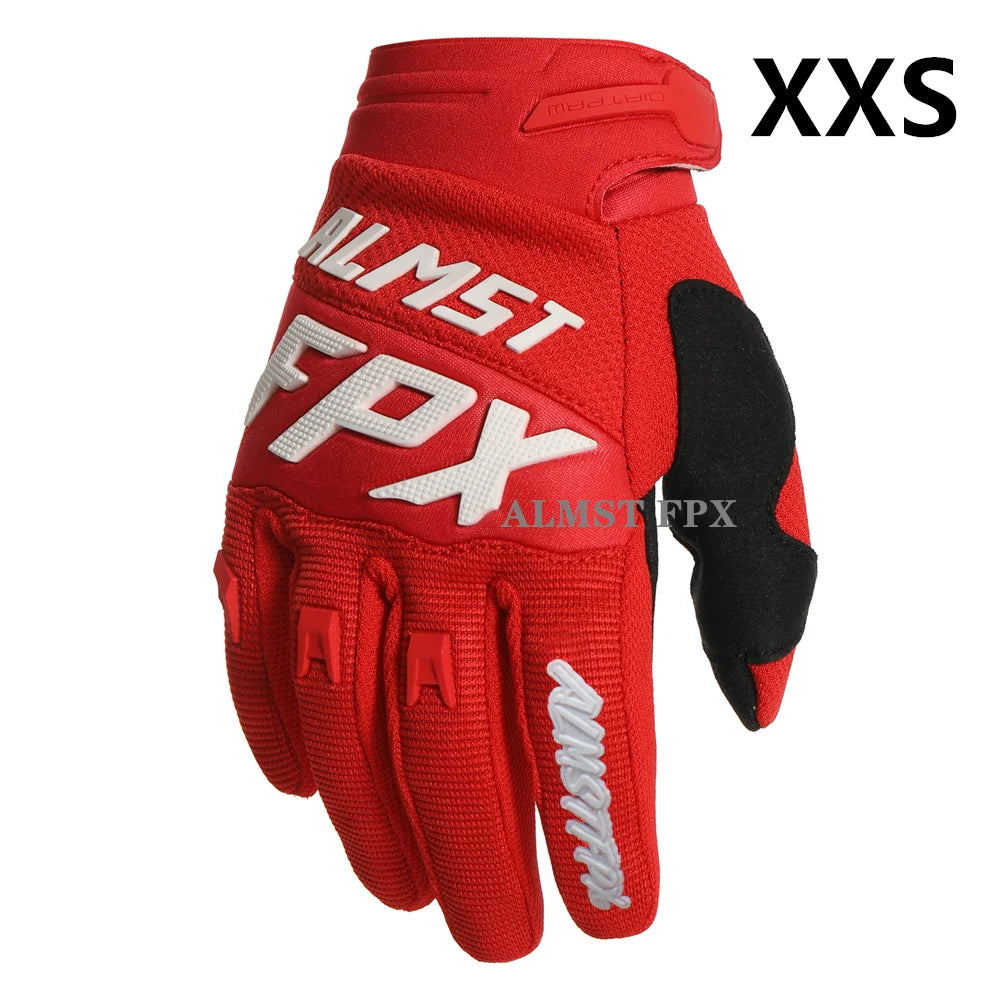 Age 4-12 Years Old Kids Full Finger Balance Bicycle Gloves Off-Road Racing Motorcycle Gloves Mountain Road Bike Children Gloves