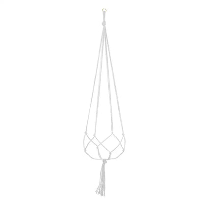 1pcs Braided Rope Hanging Basket  Flower Pot Straw Macrame Net Hanger Garden Holder Craft Plant Balcony Decor Accessories