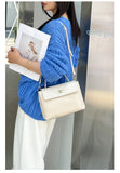 Genuine Leather Top Handle Crossbody Bag for Women Vintage Oil Wax Leather Shoulder Bag Small Luxury Designer Satchel Handbag