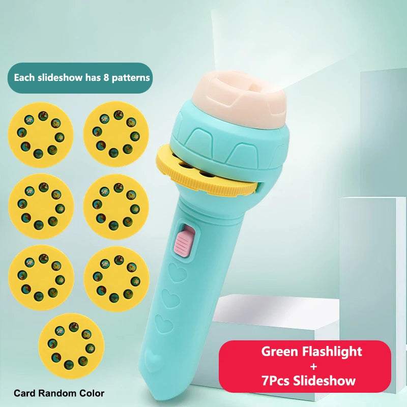 Linterna Proyector Lámpara Antorcha Juguete Lindo Dibujos Animados Creativo Juguete Lámpara Antorcha Linterna Proyector Juguete Libro De Cuentos Para Dormir Para Bebés