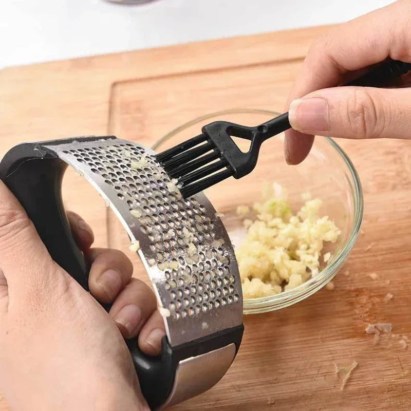 Prensa de ajo de acero inoxidable, máquina Manual para hacer ajos, cocina, multifuncional, para el hogar, triturador de ajo, herramientas para exprimir ajo