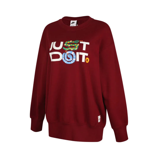 NIKE 2025 Women's AS W NSW OS CREW Knitted Hoodie HV8462-677