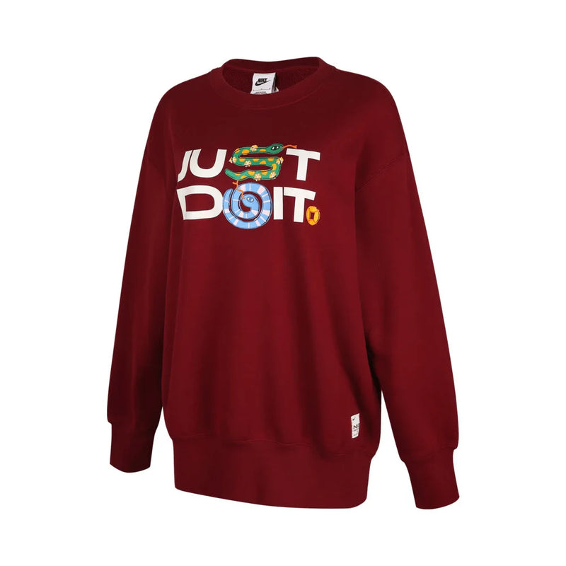 NIKE 2025 Women's AS W NSW OS CREW Knitted Hoodie HV8462-677