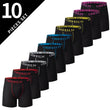 4/5 /10 Pcs Fashionable Men's Long Underwear Casual Boyshort Youth Sports Shorts Comfortable Breathable Stretch Shorts Underwear