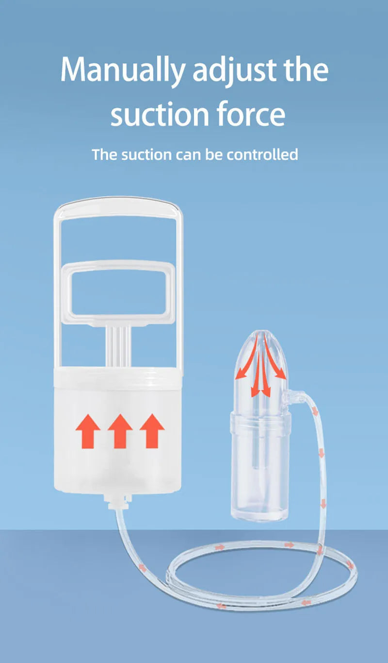 New Fashion Baby Nasal Aspirator Powerful Hand Pump and Non-invasive Nose Tip Hygienic & Comfortable Nose Suction for Baby