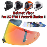 Helmet Visor For LS2 FF811 Vector II Citation II Helmet Lens Anti-Fog Anti-Scratch Anti-UV Motorcycle Shield Accessories