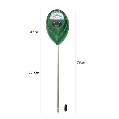 Sensor de humedad del suelo, medidor de humedad para plantas de flores de exterior, herramienta de medición de humedad seca y húmeda, detector de riego del suelo, sonda higrómetro