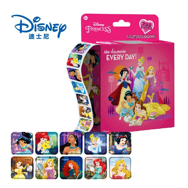 Pegatinas despegables de Disney, Princesa Frozen, Mickey Mouse, Minnie, niña, niño, regalo para profesores, 200 hojas por caja 