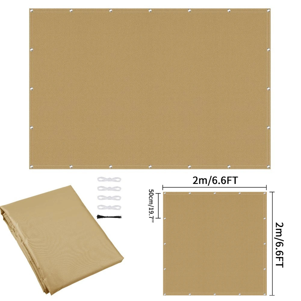 Waterproof Privacy Fence Screen Fence Covering Privacy with Grommets UV Protection Fencing Shade Cover for Outdoor Yard Backyard