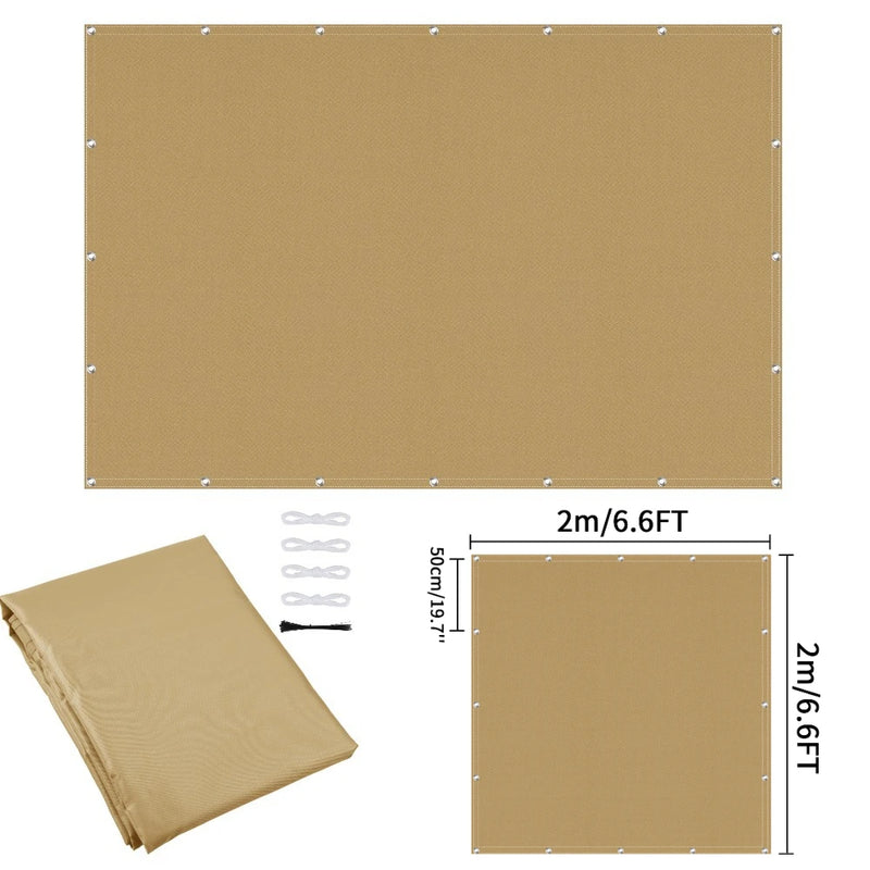 Waterproof Privacy Fence Screen Fence Covering Privacy with Grommets UV Protection Fencing Shade Cover for Outdoor Yard Backyard