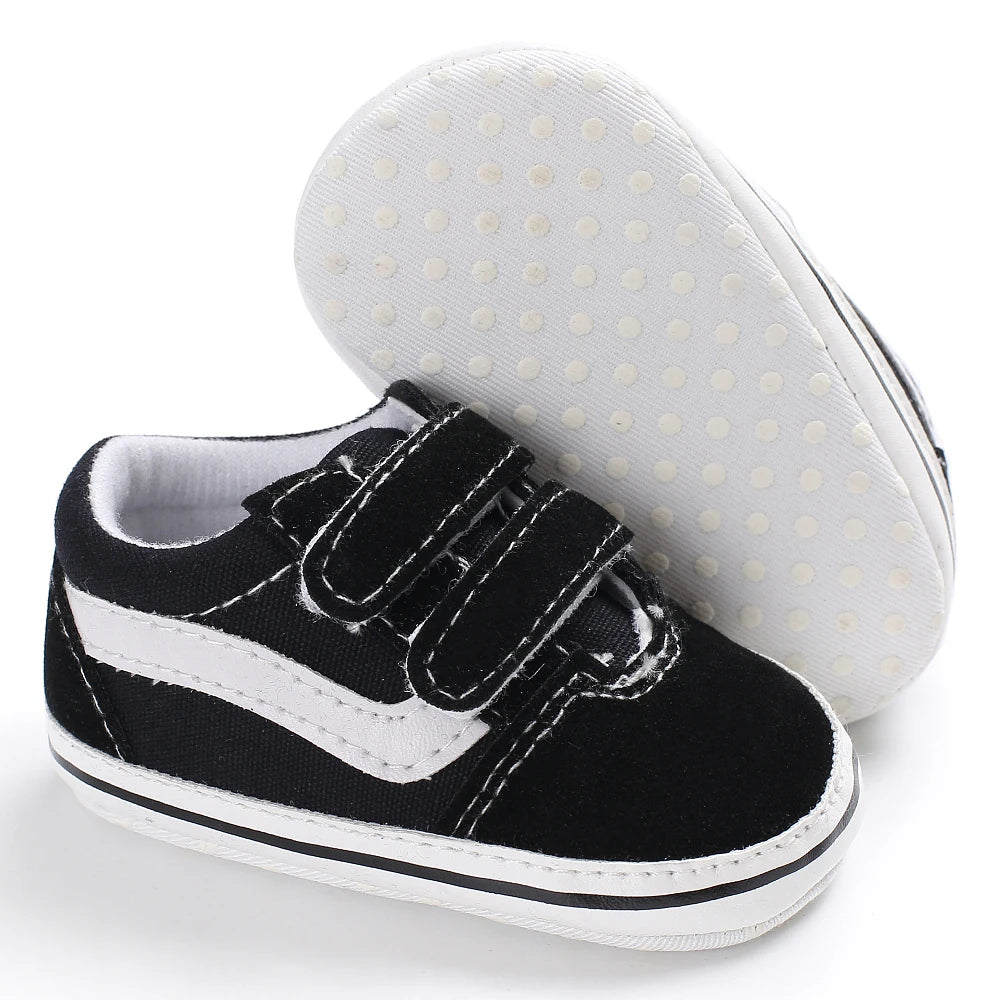 Newborn Baby Canvas Shoes Anti-slip Soft Baby Boy Girl Sneakers Casual Multi-Color Toddler First Walkers Crib Shoes