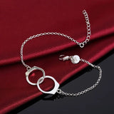 925 Sterling Silver Chain Bracelets for Men Women Braided Rope Male Fashion Jewelry High Quality New 4mm 