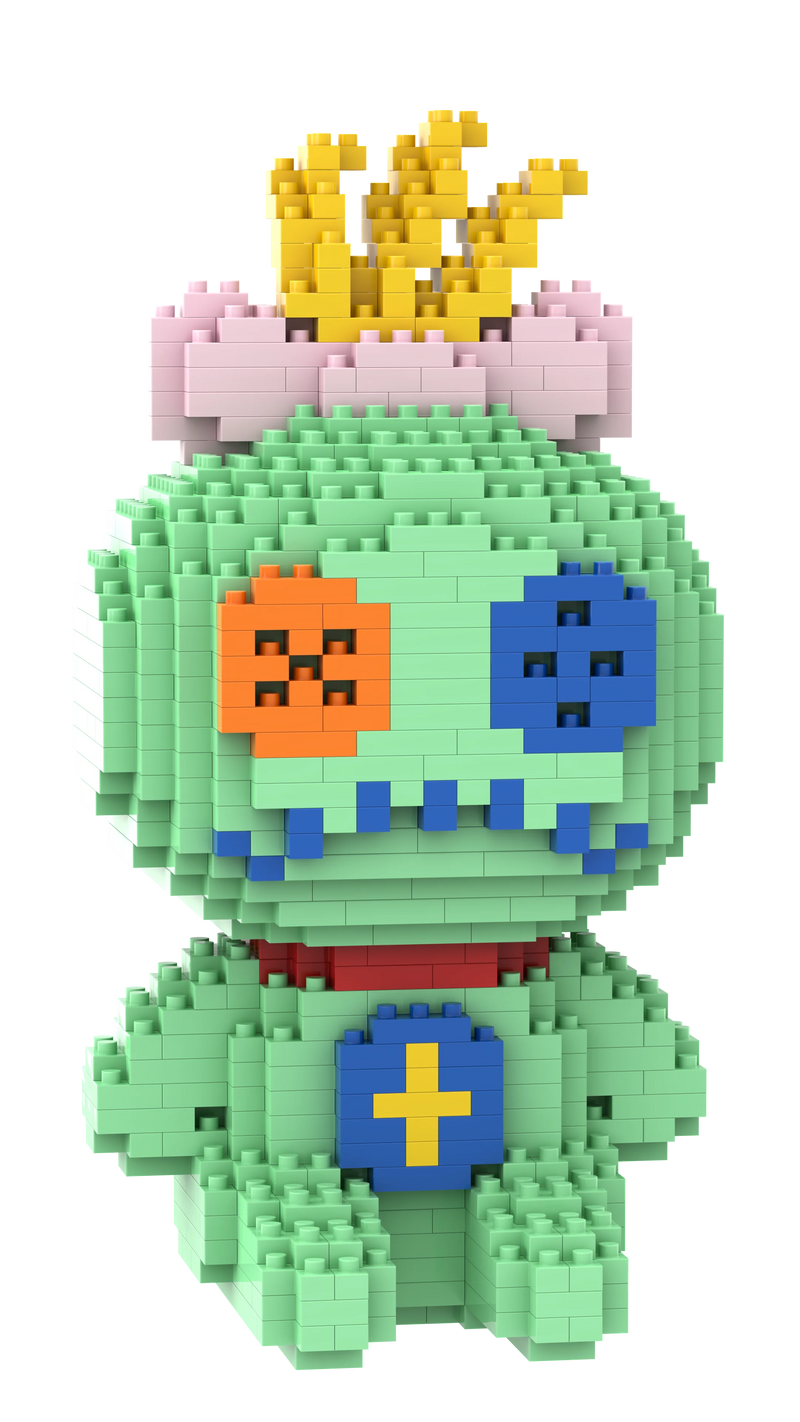 Anime Stitch Building Blocks Angel Scrump Guitar Holding Book Stitch Model Assembled Toys Children's DIY Mini Brick Figure