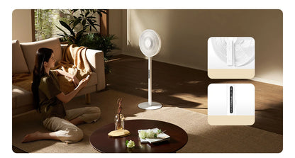 XIAOMI MIJIA DC Inverter Floor Fan Pro,Ultra-Thin Retractable,With Storage Box,Smart Standing Electric Fan,100 Air Flow Settings