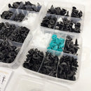 800pcs-100Pcs Car Fastener Clip Kit Fender Rivet Plastic Clips Auto Body Push Retainer Pin Rivet Bumper Door Trim Panel Repair