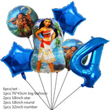 Disney-Moana Birthday Party Decorations, Balloons, Disposable Tableware, Cup, Plate, Baby Shower Toys, Celebration Supplies 