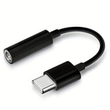 USB tipo C para 3.5 Jack fone de ouvido adaptador, conversor de cabo de áudio, USB-C, iPhone 15, 15 Pro Max, Samsung Galaxy, Huawei, Xiaomi, 3, 5mm
