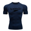 Compressão correndo camiseta masculina topos spee impressão t camisas masculinas de secagem rápida ginásio roupas esportivas mma rashguard camisa t para o sexo masculino