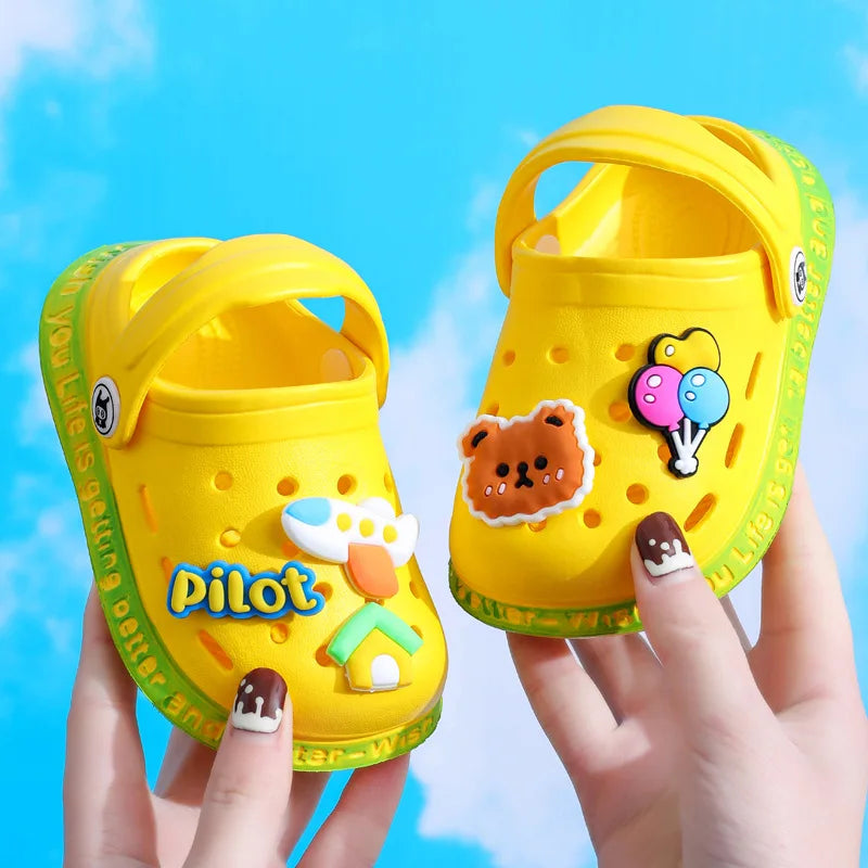 Kids Slippers For Boys Girls Cartoon Shoes Summer Toddler Flip Flops Baby Indoor Slippers Beach Swimming Slippers for Children
