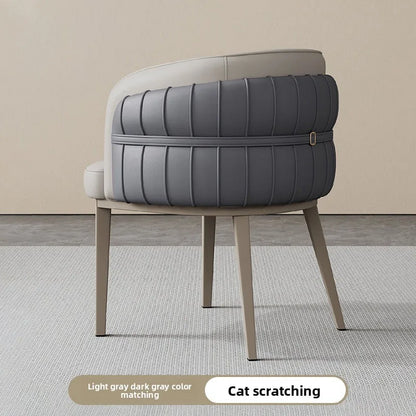 UVR Light Luxury Dining Chair Household Makeup Chair Modern Simple Hotel Negotiation Receiving Chair Restaurant Chair Furniture