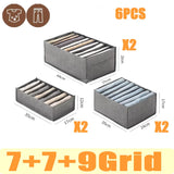 organizer for drawers Clothes Organizer Pants Jeans Storage Box Cabinet Drawer Organizer Underwear Socks T-Shirt Wardrobe Storag