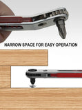 Multifunctional Bidirectional Forward and Reverse Ratchet Screwdriver Elbow Flat Head Wrench Cross Screwdriver Slotted Tool
