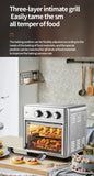 Smart Air Fryer Oven, 26L/13L Large Capacity Electric Air Fryer, Visible Window, Household Kitchen Deep Fryer without Oil, EU 220V