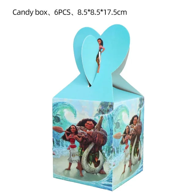 Talheres descartáveis de Tema Moana para Crianças, Copo e Prato, Suprimentos de Decoração para Meninas, Festa de Casamento, Aniversário, Novo