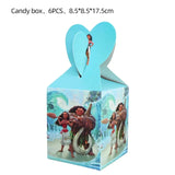 Talheres descartáveis de Tema Moana para Crianças, Copo e Prato, Suprimentos de Decoração para Meninas, Festa de Casamento, Aniversário, Novo