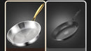 316 Stainless Steel Frying Pan Wok Pan Nonstick Cooking Fried Steak Gas Stove Pot Induction General Saucepan Kitchen Cookware