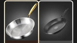 316 Stainless Steel Frying Pan Wok Pan Nonstick Cooking Fried Steak Gas Stove Pot Induction General Saucepan Kitchen Cookware