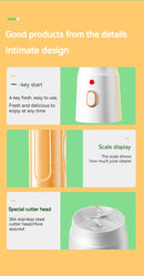 New Portable Automatic Juice Press Fruit Juice Blender USB Rechargeable Wireles Mini Juice Press Kitchen Tools Baby Food Blender