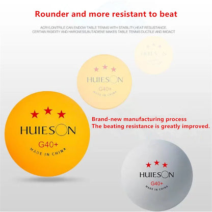 Huieson 50/100 PCS High Quality Ping Pong Balls International Standard Table Tennis Balls  For Competition And Training